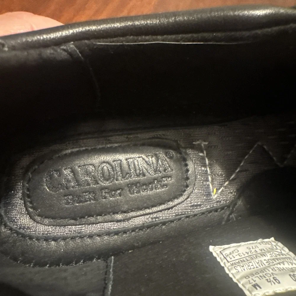 NIB Carolina CA3680 Men's Black Slip-On Work Shoes‎ 9.5M ASTM Safety Toe